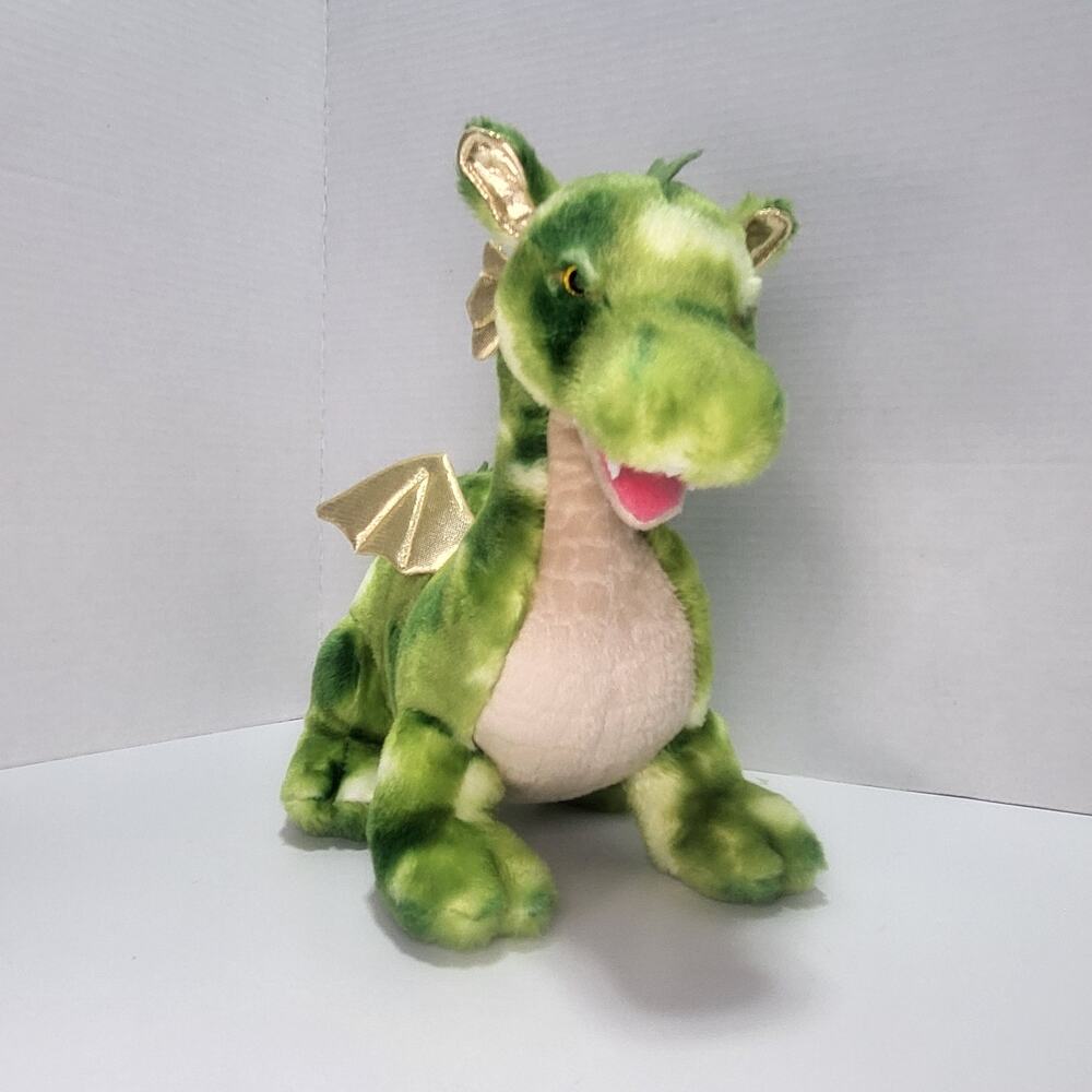 Vollenth The Green Dragon Stuffed Dinosaur Toy 18" Aurora Ferocious Dinos - Picture 3 of 10